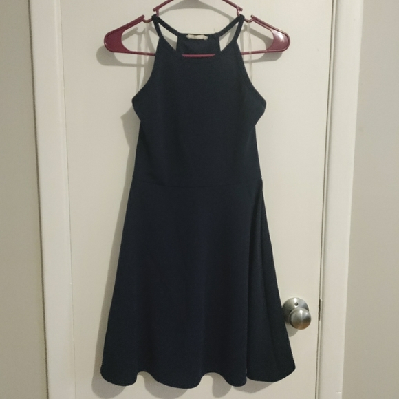 Navy halter dress - Picture 4 of 6